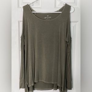 Women’s Grey American Eagle Longsleeve, Size M